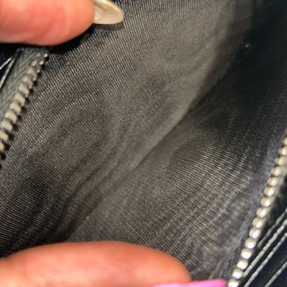 Prada Saffiano Black Leather‎ Large Zip-Around Wallet